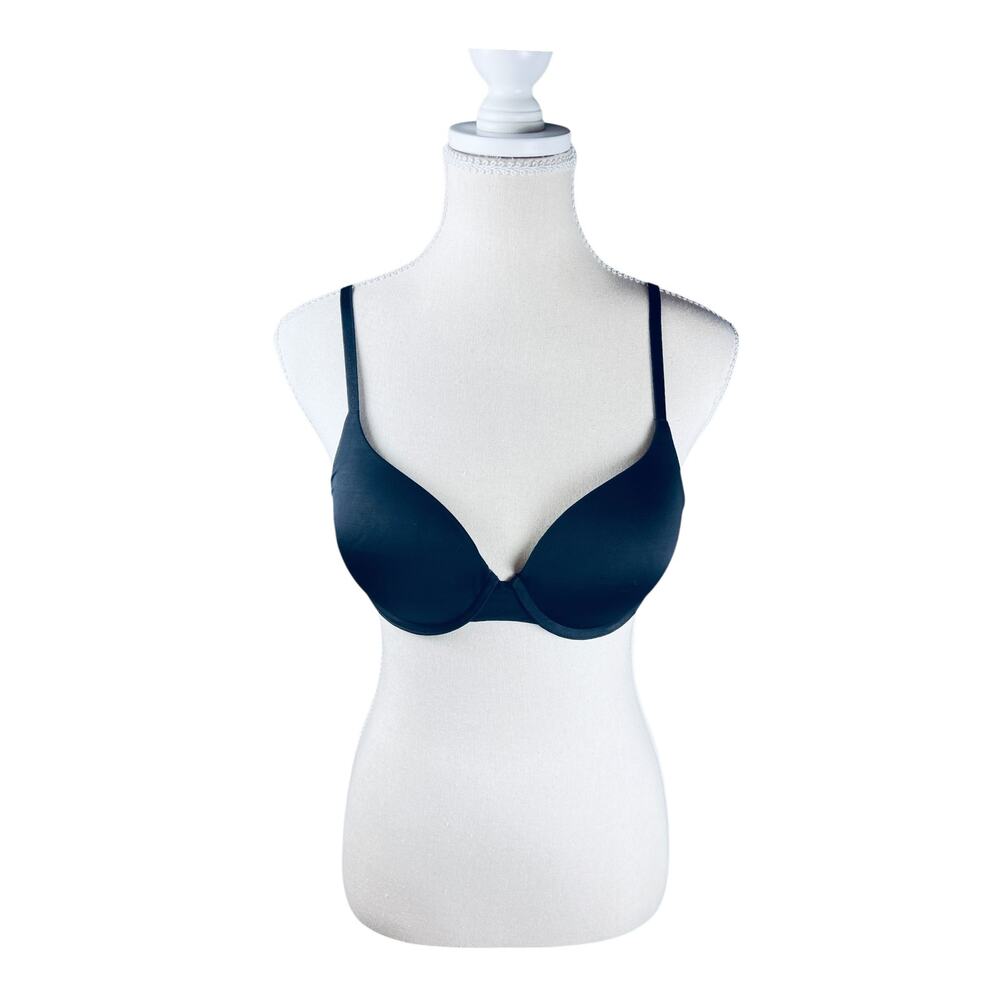 VS Perfect Shape Black Underwire Bra 34C Convertible Straps